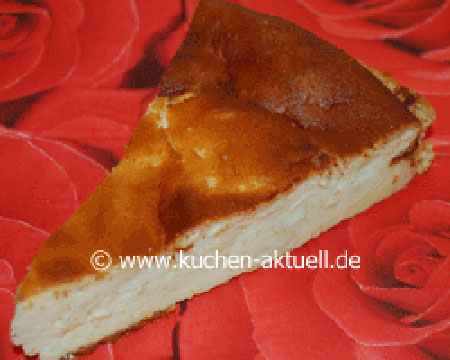 gebackene Quarktorte ohne Boden, Quarkkuchen ohne Mürbeteig-Boden